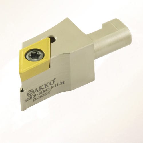 ISO tool holder - SDJC series - AKKO CUTTING TOOLS - set screw / for machining / for external turning