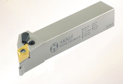 ISO tool holder - PDJN series - AKKO CUTTING TOOLS - set screw / for machining / for external turning