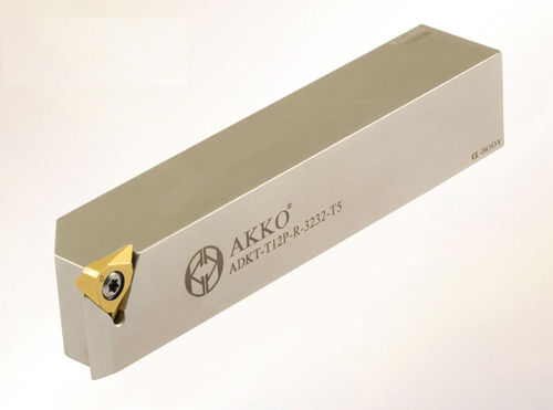 Set screw tool holder - ADKT-T12P series - AKKO CUTTING TOOLS - grooving