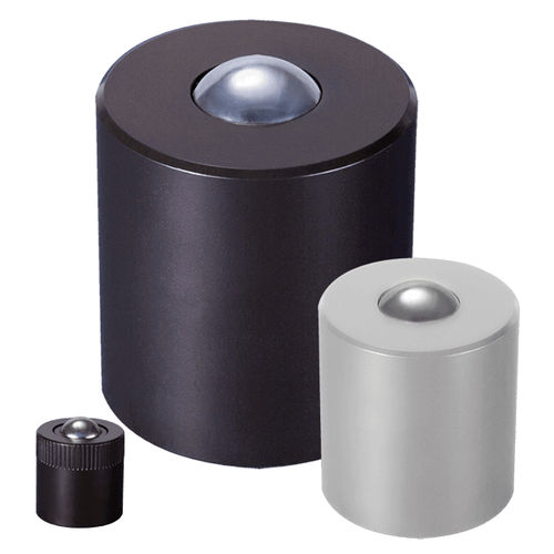 Spring ball transfer unit - 8500	 - Omnitrack - stainless steel / cylindrical base / for heavy loads