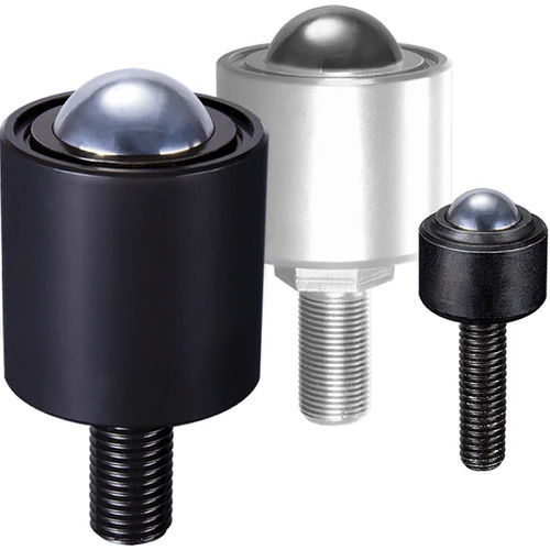 Heavy load ball transfer unit - 8100 - Omnitrack - stainless steel / polymer / cylindrical base