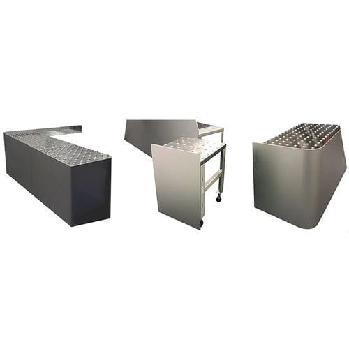 Stainless steel working table - Omnitrack - laboratory