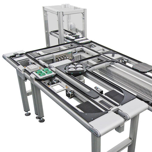 Belt conveyor - LT40 - MONTECH - pneumatic / double-belt / horizontal