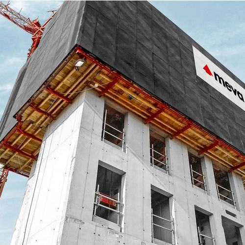 Self-climbing formwork - MAC  - MEVA Schalungs-Systeme - wall / slab
