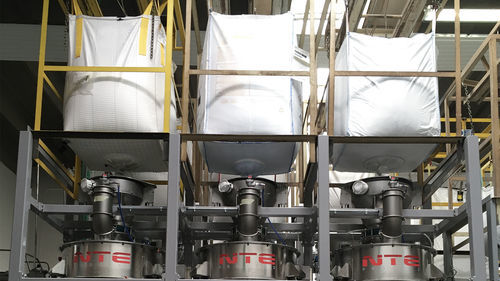 Mobile big bag unloading machine - M348 - NTE PROCESS - for the chemical industry / for the food industry