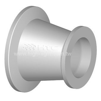 Reducing hydraulic adapter - KF-RA series - Highlight Technology Corp. - flange / stainless steel