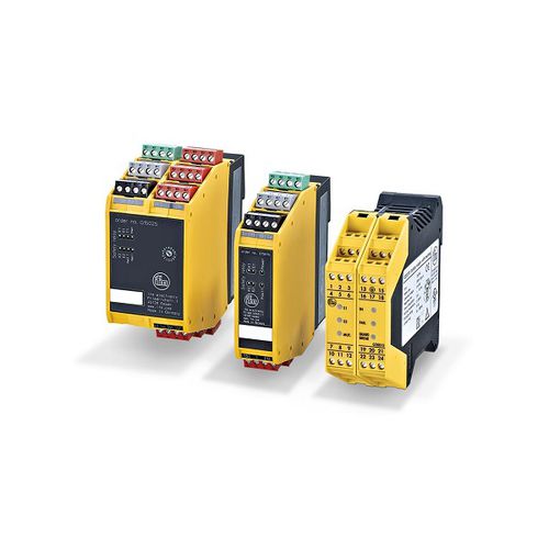 Safety relay G1502S, G1502S, G1503S ifm electronic DIN rail