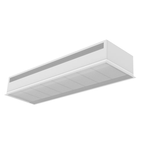 Ambient air curtain - Recessed Dam - AIRTÈCNICS - horizontal / panel-mount / industrial door