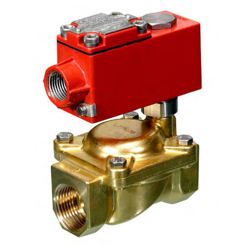 Servo-assisted solenoid valve - A107 - ACL S.r.l. - 2-way / NC / for hot water