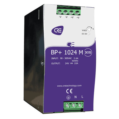 Generator set battery charger - BP+1024M-305 - CRE TECHNOLOGY - for motor pump / DIN rail-mounted / lead