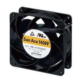Axial PC fan - 9WL1412P5G001 - SANYO DENKI America - cooling / 12VDC / aluminum