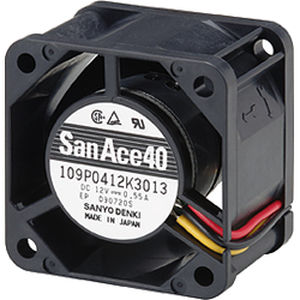 Axial PC fan - 109P0412B3013 - SANYO DENKI America - cooling / 12VDC / plastic