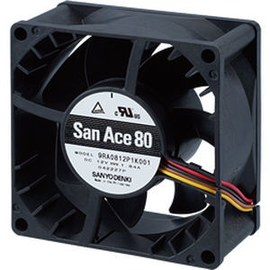 Axial electronic fan - 9RA0812G1001 - SANYO DENKI America - cooling / 12VDC / plastic
