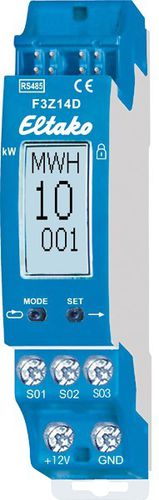 Three-phase electric energy meter - F3Z14D - Eltako Electronics - DIN rail / RS-485 / wireless