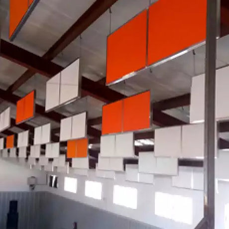 Synthetic fiber core isolating panel - ACUSTIBAF-N40 - Acústica Integral - Soundproofing - aluminum facing / ceiling / acoustic