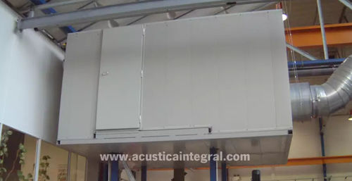 Acoustic isolating panel - ACUSTIMODUL-80RA - Acústica Integral - Soundproofing - rock wool core / steel facing / for wall
