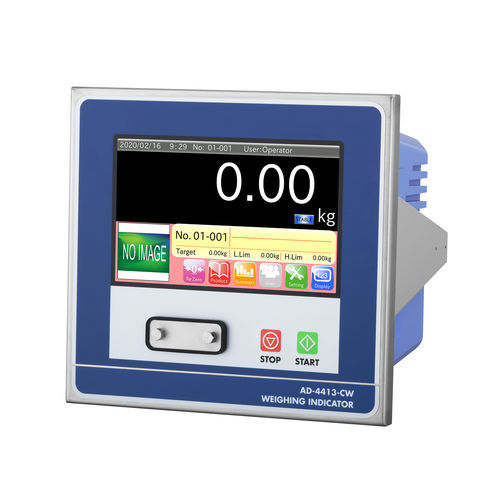 Weight indicator with touchscreen - AD4413-CW - A&D COMPANY, LIMITED - panel-mount / IP65 / analog