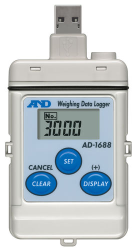 Weight data-logger - AD-1688  - A&D COMPANY, LIMITED - USB / RS-232C / with LCD display