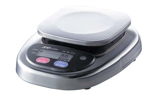 Scale with LCD display - HL-WP series - A&D COMPANY, LIMITED - stainless steel / IP65 / waterproof