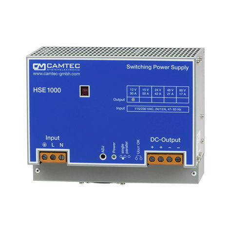DIN rail power supply - HSE10001 - Camtec Power Supplies GmbH - AC/DC / switching / single-phase
