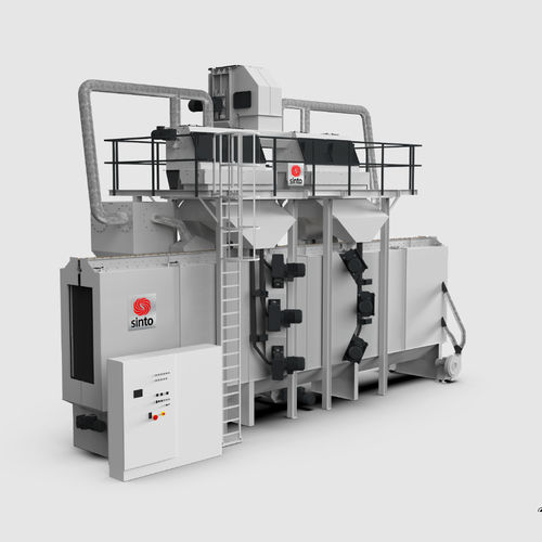 Overhead conveyor shot blasting machine - DHT - Sinto AGTOS GmbH - for metal / continuous / multipurpose