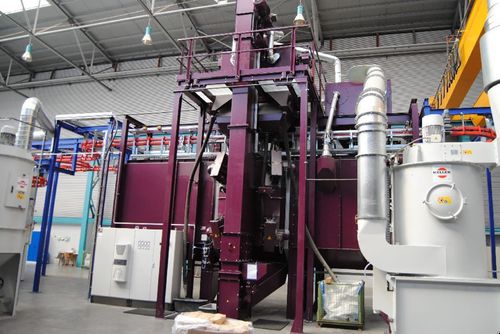 Overhead conveyor shot blasting machine - 181174 - Sinto AGTOS GmbH - for metal