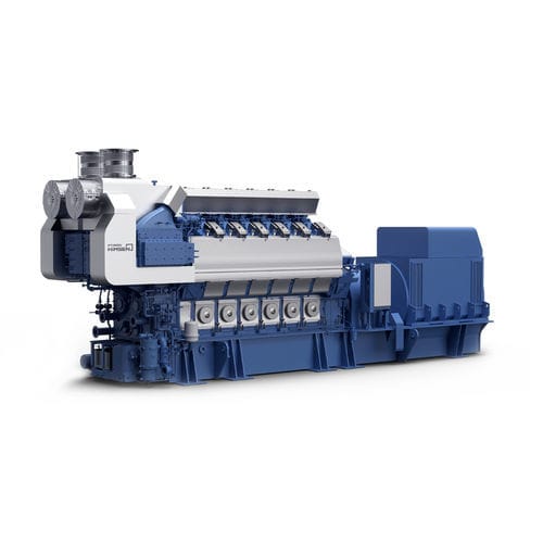 Diesel engine - H32C series - Hyundai Heavy Industries-Marine Engine - multi-cylinder / for generator sets / marine