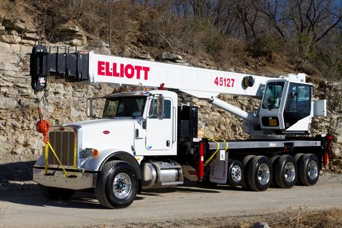 Crane truck - 45127 - Elliott Equipment Company - heavy-duty / 3-axle