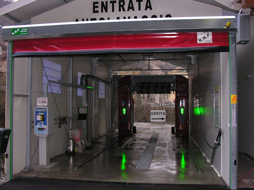 Roll up door - DYNAMICROLL® WASH - B.M.P. srl - PVC / for car washes / industrial