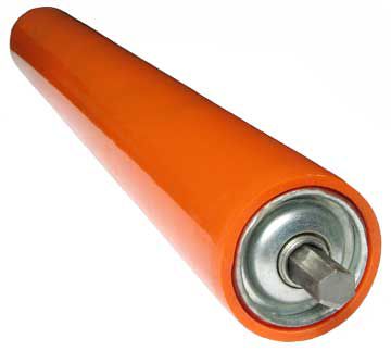 Slip-on conveyor roller - max. 893 lbs | KG PU AB1 series - ashland conveyor - galvanised steel