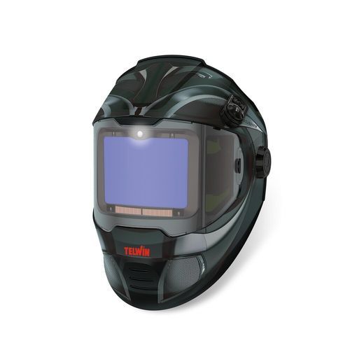 Auto-darkening welding helmet - ROUNDVIEW LED - TELWIN - automatic / opto-electronic / electronic
