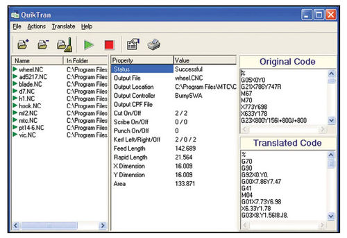 Programming software - QuikTran - MTC Software
