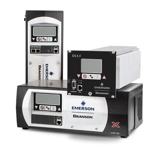 Ultrasonic welding generator - DCX series - Branson Ultrasonics - for stainless steel / for aluminum / with integrated display