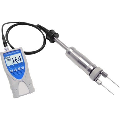 Wood moisture meter - WLW    - Messtechnik Schaller - by conductivity measurement / with digital display / portable
