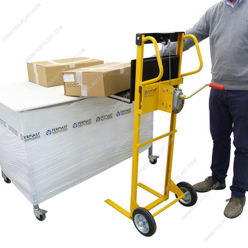 Pneumatic lifter - MINI-ARG series - Ferplast - stainless steel / winch / handle