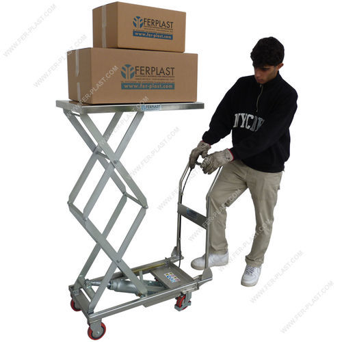 Wheeled scissor lift - FPH-LX series - Ferplast - fixed / hydraulic