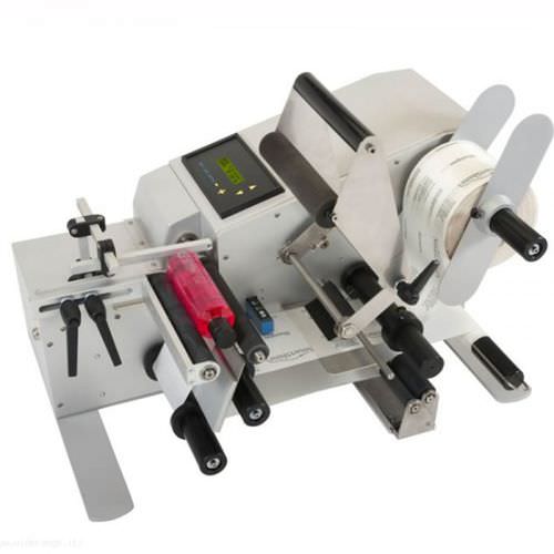 Semi-automatic labelling machine - D-FPWR - Ferplast - for bottles / for self-adhesive labels