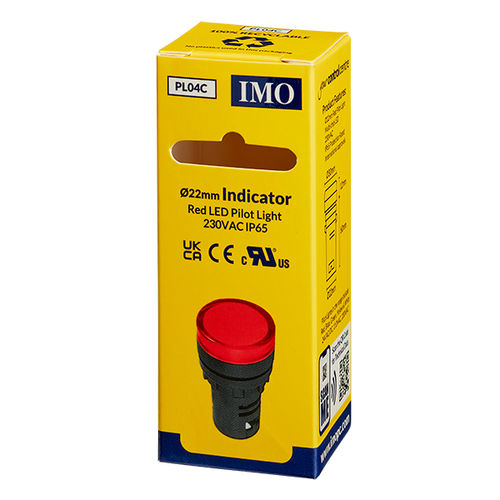 LED pilot light - PL04C - IMO Precision Controls Limited - steady / panel-mount / IP65