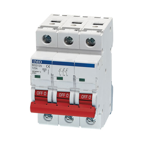 Manual isolating switch - BIS3125A - IMO Precision Controls Limited - low-voltage / 3-pole / AC