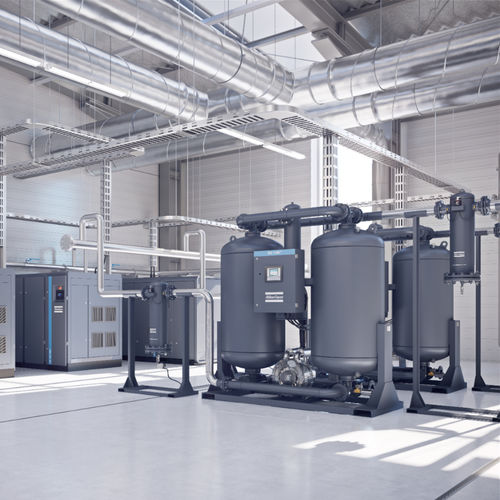 Heatless desiccant compressed air dryer CD+ series Atlas Copco