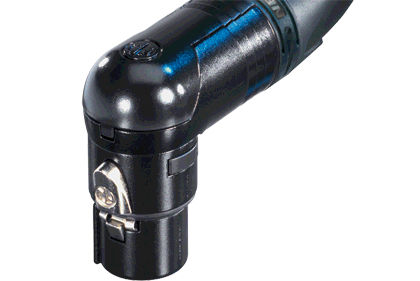 Electrical power supply connector - RX series  - Neutrik - XLR / right-angle / circular