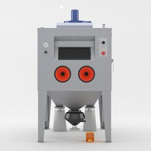 Pressure blast cabinet - AB series - Shandong Kaitai Shot Blasting Machinery Share Co., - hand