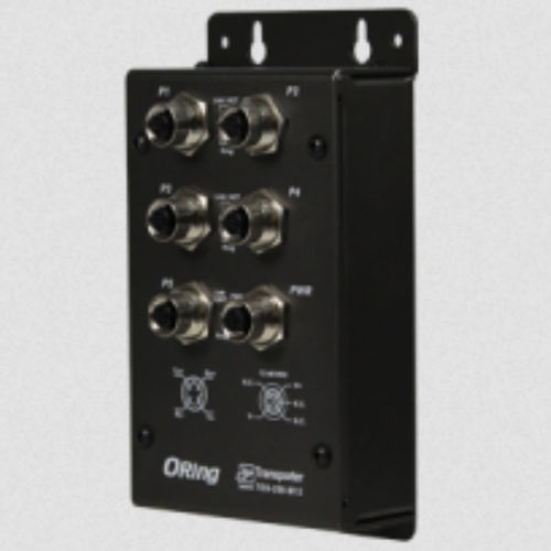 Managed ethernet switch - TES-250-M12 - Oring Industrial Networking Corp. - 5 ports / 10/100BaseT(X) / wall
