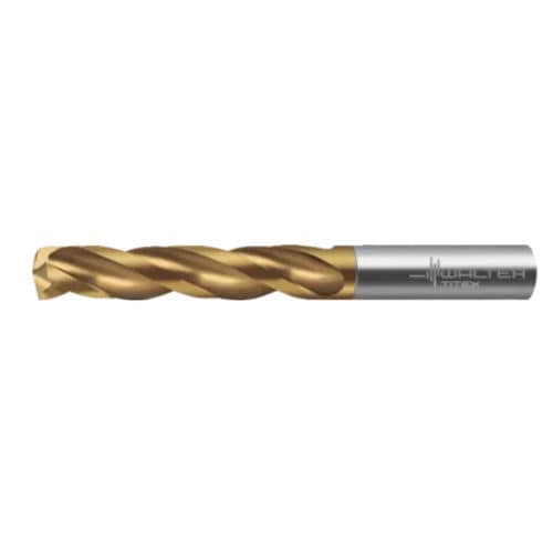 Solid drill bit - A1166TIN series - Walter Tools - multi-purpose / carbide / 3-flute