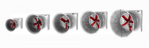 Wall-mounted fan - Multifan - Vostermans Ventilation - axial / ventilation / fiberglass