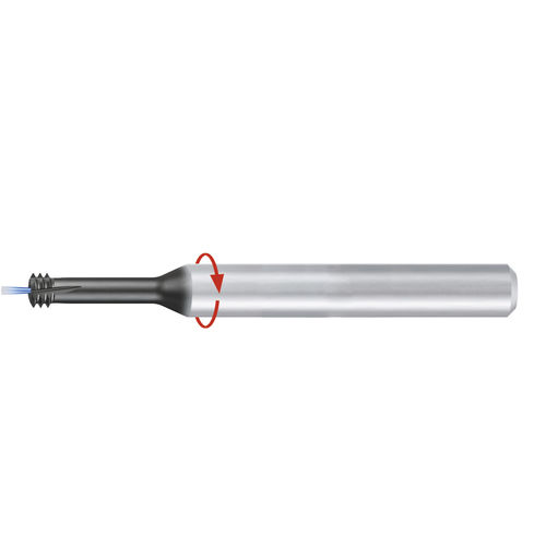 Circular milling cutter - ZGF-S-CUT-2xD-IKZ-HA-LH-Rot-TiAlN-T46   - EMUGE-FRANKEN - solid carbide / thread / with TiAlN coating