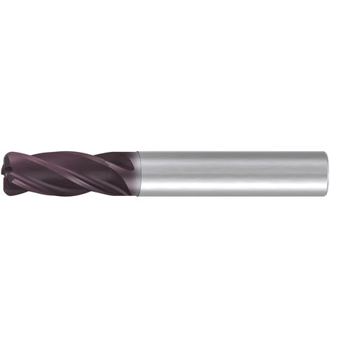 End mill - 2698A series - EMUGE-FRANKEN - corner radius / solid carbide / finishing