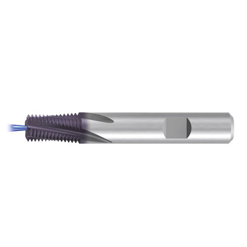 Solid carbide milling cutter - GF-keg-R15-lg-IKZ-SD12-Z4-HB-TiCN - EMUGE-FRANKEN - thread / for steel / for hardened materials