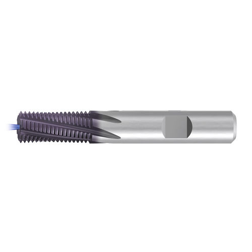 Solid carbide milling cutter - GF-H-R10-IKZ-HB-TiCN - EMUGE-FRANKEN - thread / coated / for steel