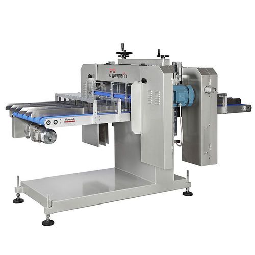 Automatic industrial bread slicer - Mod. 10.000 - Gasparin S.r.l. Brevetti - continuous band blade / horizontal